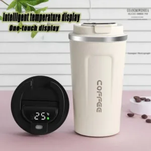 Smart Temp Coffee Mug – 17oz Insulated Travel Cup with Lid
