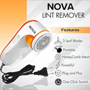Nova NLR-208 Lint Remover – Sharp Blades for Wool & Fabric