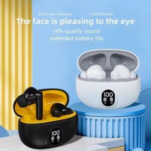 TWS Wireless Earbuds with LED Display & Deep Bass – Bluetooth 5.3, Type-C