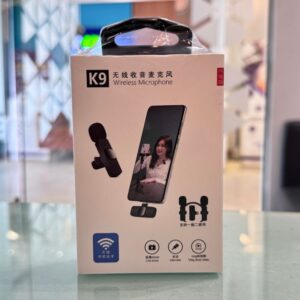 K9 Dual Wireless Mic for iPhone & Android | Noise Canceling, Auto Sync